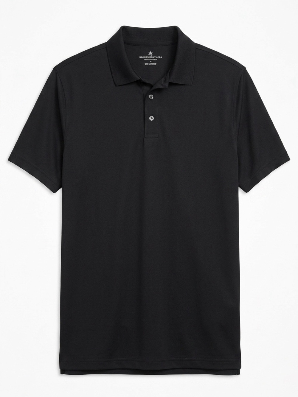 Brooks Brothers Black Short-Sleeve Polo